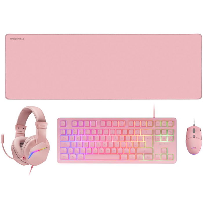 Mars Gaming MCP-RGB3 Pack Gaming 4 en 1 Rosa Mars Gaming MCP-RGB3 Pack Gaming 4 en 1 Rosa